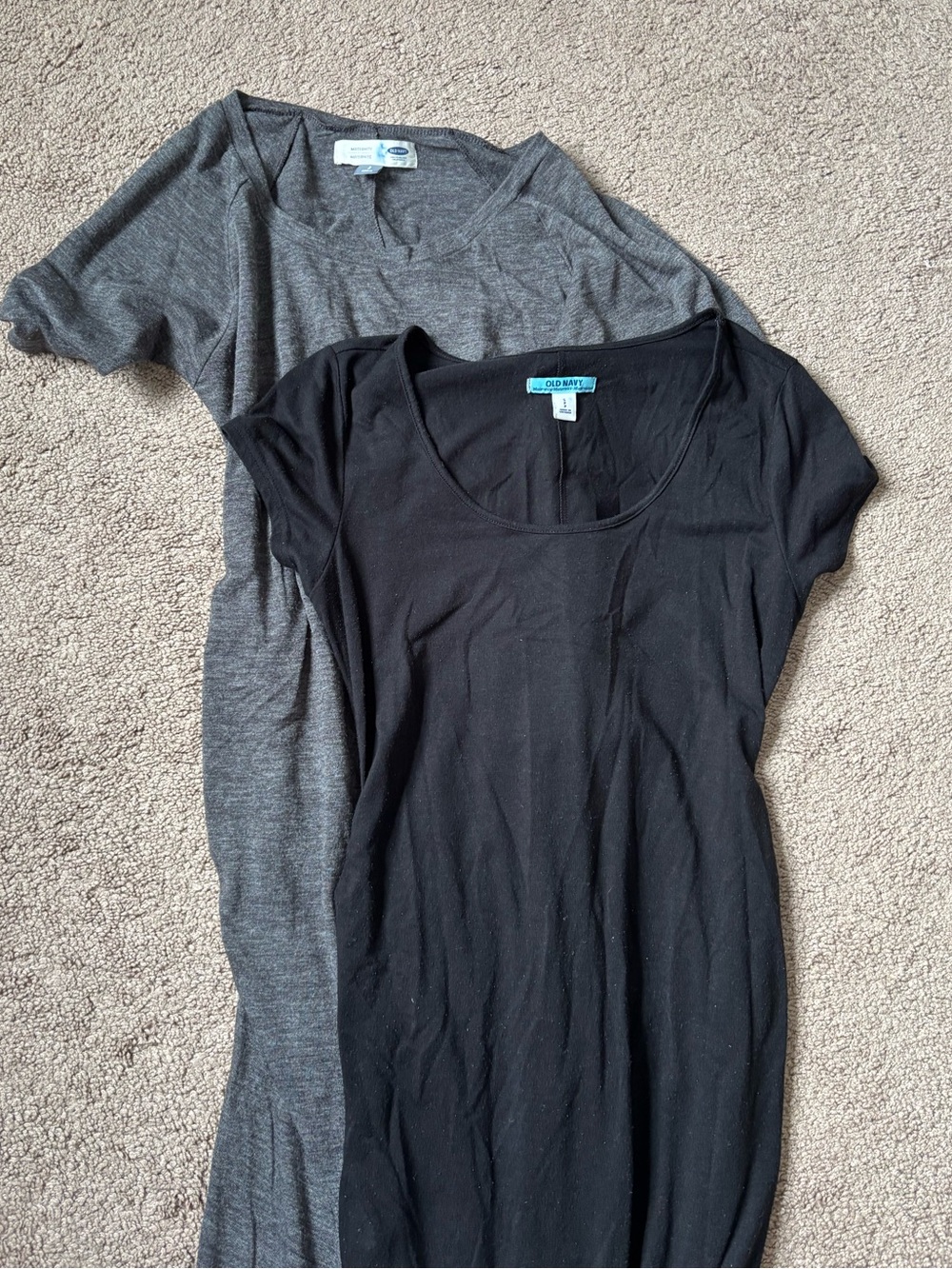 Bundle of Two Maternity Scoop Neck Dresses